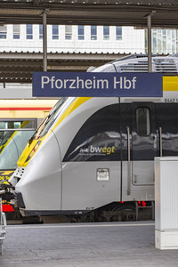 Der Hauptbahnhof in Pforzheim