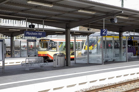 Der Hauptbahnhof in Pforzheim