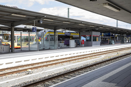 Der Hauptbahnhof in Pforzheim
