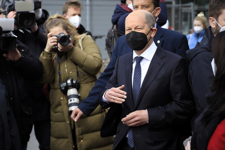 Olaf Scholz beim Besuch vom Vivantes-Klinikum in Berlin