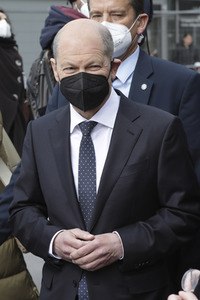 Olaf Scholz beim Besuch vom Vivantes-Klinikum in Berlin