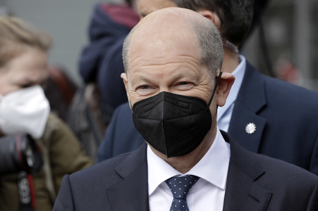 Olaf Scholz beim Besuch vom Vivantes-Klinikum in Berlin