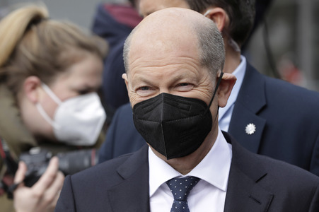 Olaf Scholz beim Besuch vom Vivantes-Klinikum in Berlin