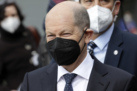 Olaf Scholz beim Besuch vom Vivantes-Klinikum in Berlin