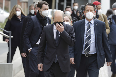 Olaf Scholz beim Besuch vom Vivantes-Klinikum in Berlin