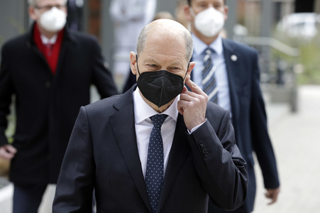 Olaf Scholz beim Besuch vom Vivantes-Klinikum in Berlin
