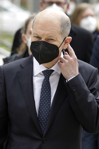 Olaf Scholz beim Besuch vom Vivantes-Klinikum in Berlin