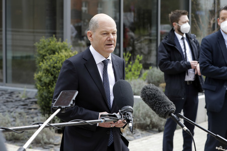Olaf Scholz beim Besuch vom Vivantes-Klinikum in Berlin