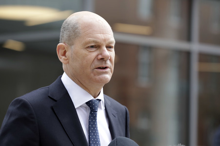 Olaf Scholz beim Besuch vom Vivantes-Klinikum in Berlin