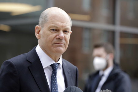 Olaf Scholz beim Besuch vom Vivantes-Klinikum in Berlin