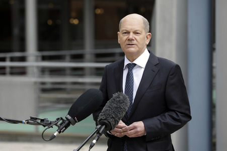 Olaf Scholz beim Besuch vom Vivantes-Klinikum in Berlin