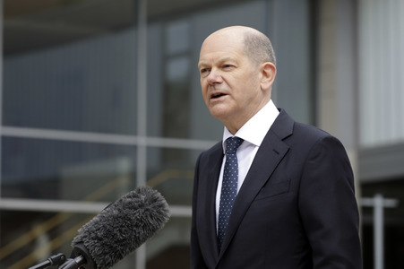 Olaf Scholz beim Besuch vom Vivantes-Klinikum in Berlin