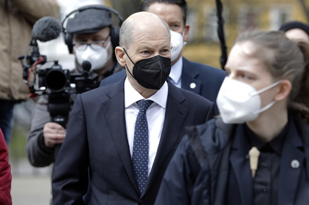 Olaf Scholz beim Besuch vom Vivantes-Klinikum in Berlin