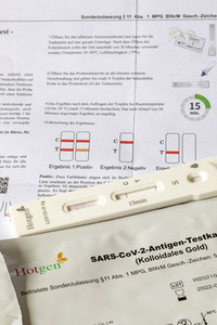 Symbolfoto Coronavirus 2019-nCoV Antigentest