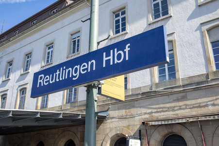 Der Hauptbahnhof in Reutlingen