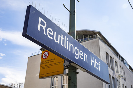 Der Hauptbahnhof in Reutlingen