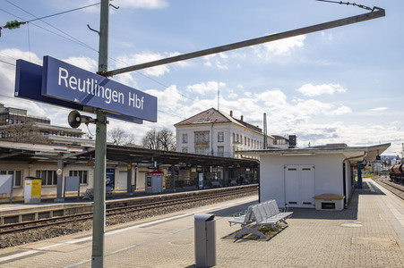 Der Hauptbahnhof in Reutlingen