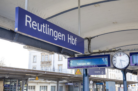 Der Hauptbahnhof in Reutlingen