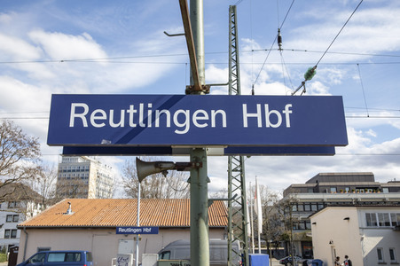 Der Hauptbahnhof in Reutlingen