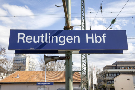 Der Hauptbahnhof in Reutlingen