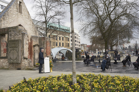 Gedenkveranstaltung für die Opfer der Corona-Pandemie in Hannover