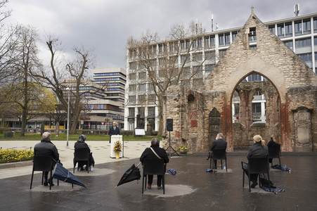 Gedenkveranstaltung für die Opfer der Corona-Pandemie in Hannover