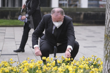 Gedenkveranstaltung für die Opfer der Corona-Pandemie in Hannover
