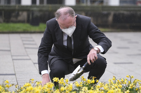 Gedenkveranstaltung für die Opfer der Corona-Pandemie in Hannover