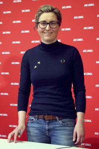 Pressekonferenz mit Susanne Hennig-Wellsow in Berlin