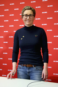 Pressekonferenz mit Susanne Hennig-Wellsow in Berlin