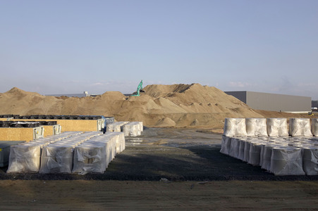 Baustelle der Tesla Gigafactory 4 in Grünheide