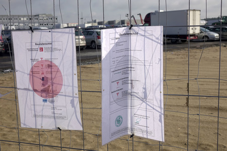 Baustelle der Tesla Gigafactory 4 in Grünheide
