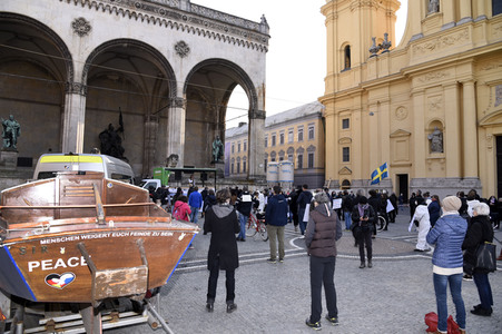 Demonstration gegen die bundesweite Verschärfung des Infektionsschutzgesetzes in München