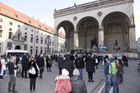 Demonstration gegen die bundesweite Verschärfung des Infektionsschutzgesetzes in München