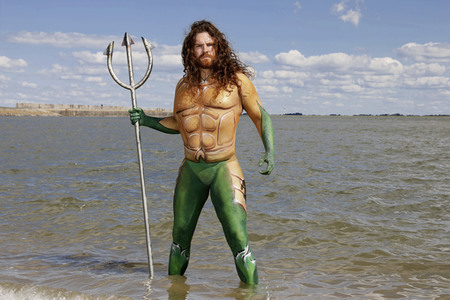 'Tag der Superhelden / National Superhero Day'-Bodypainting