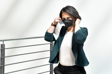 Pressestatement mit Annalena Baerbock in Berlin