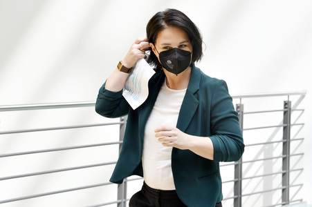 Pressestatement mit Annalena Baerbock in Berlin