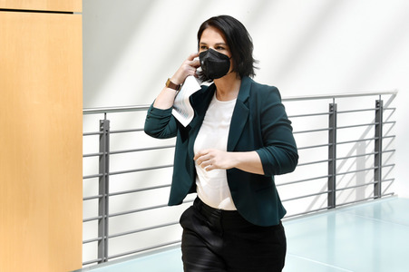 Pressestatement mit Annalena Baerbock in Berlin