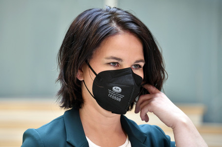 Pressestatement mit Annalena Baerbock in Berlin