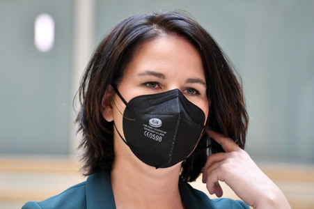 Pressestatement mit Annalena Baerbock in Berlin