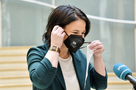 Pressestatement mit Annalena Baerbock in Berlin