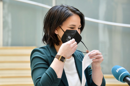 Pressestatement mit Annalena Baerbock in Berlin