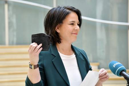 Pressestatement mit Annalena Baerbock in Berlin