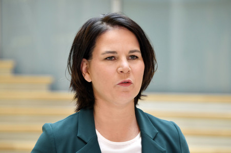 Pressestatement mit Annalena Baerbock in Berlin