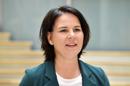 Pressestatement mit Annalena Baerbock in Berlin