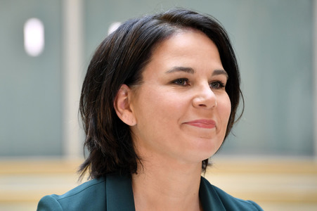 Pressestatement mit Annalena Baerbock in Berlin