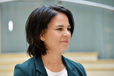 Pressestatement mit Annalena Baerbock in Berlin