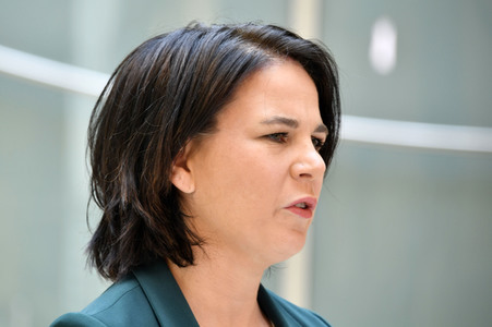 Pressestatement mit Annalena Baerbock in Berlin