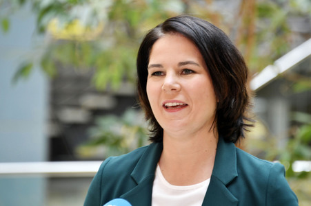 Pressestatement mit Annalena Baerbock in Berlin