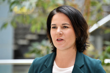 Pressestatement mit Annalena Baerbock in Berlin